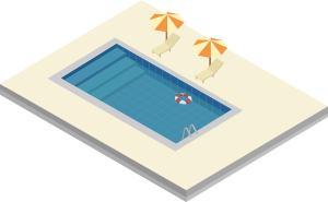 Ilustração Impermeabilização em piscinas