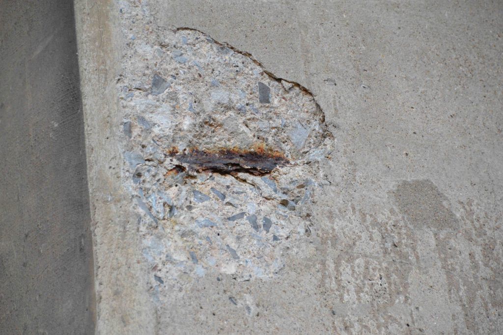 corrosão da armadura concreto impermeabilização em caixa d'água infiltração