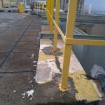 antes da impermeabilização de laje guarda-corpos