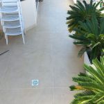 impermeabilização em terraço com acabamento agregado sistema fibersals poliéster flexível