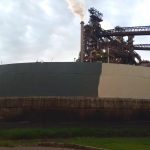Impermeabilização de tanque clarificador com poliéster flexível Sistema Fibersals