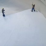Impermeabilização de tanque clarificador com poliéster flexível Sistema Fibersals