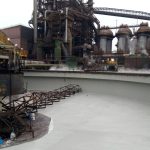 Impermeabilização de tanque clarificador com poliéster flexível Sistema Fibersals