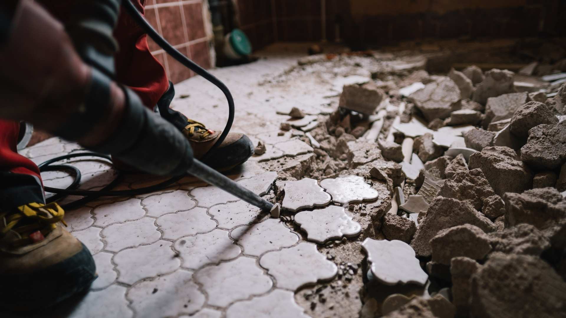obra em apartamento