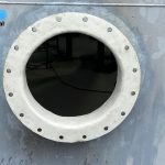 Aplicação da camada estrutural da impermeabilização industrial Fibersals