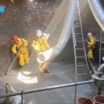 Limpeza do tanque de equalização e preparação da área