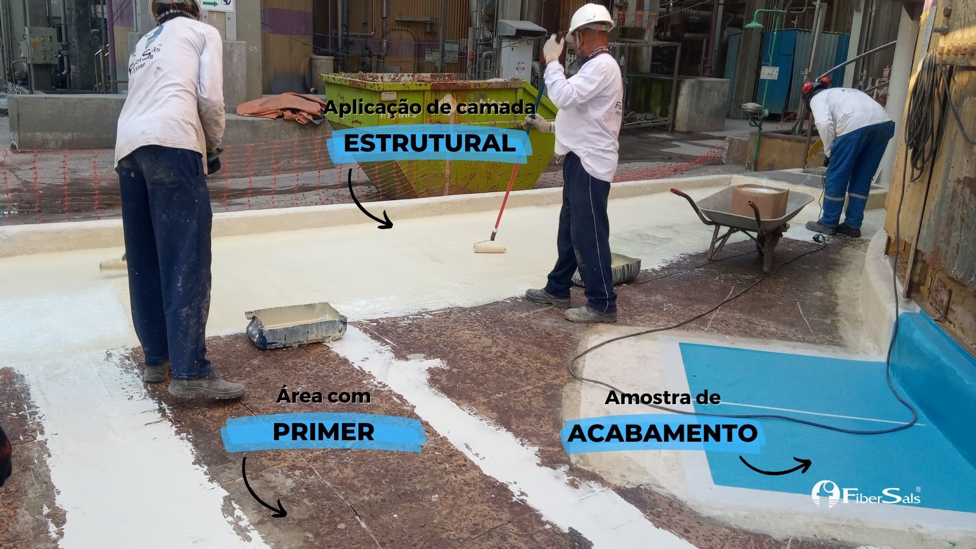 impermeabilização de bacia de contenção sistema fibersals