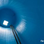 impermeabilização de reservatório com poliéster flexível sistema fibersals