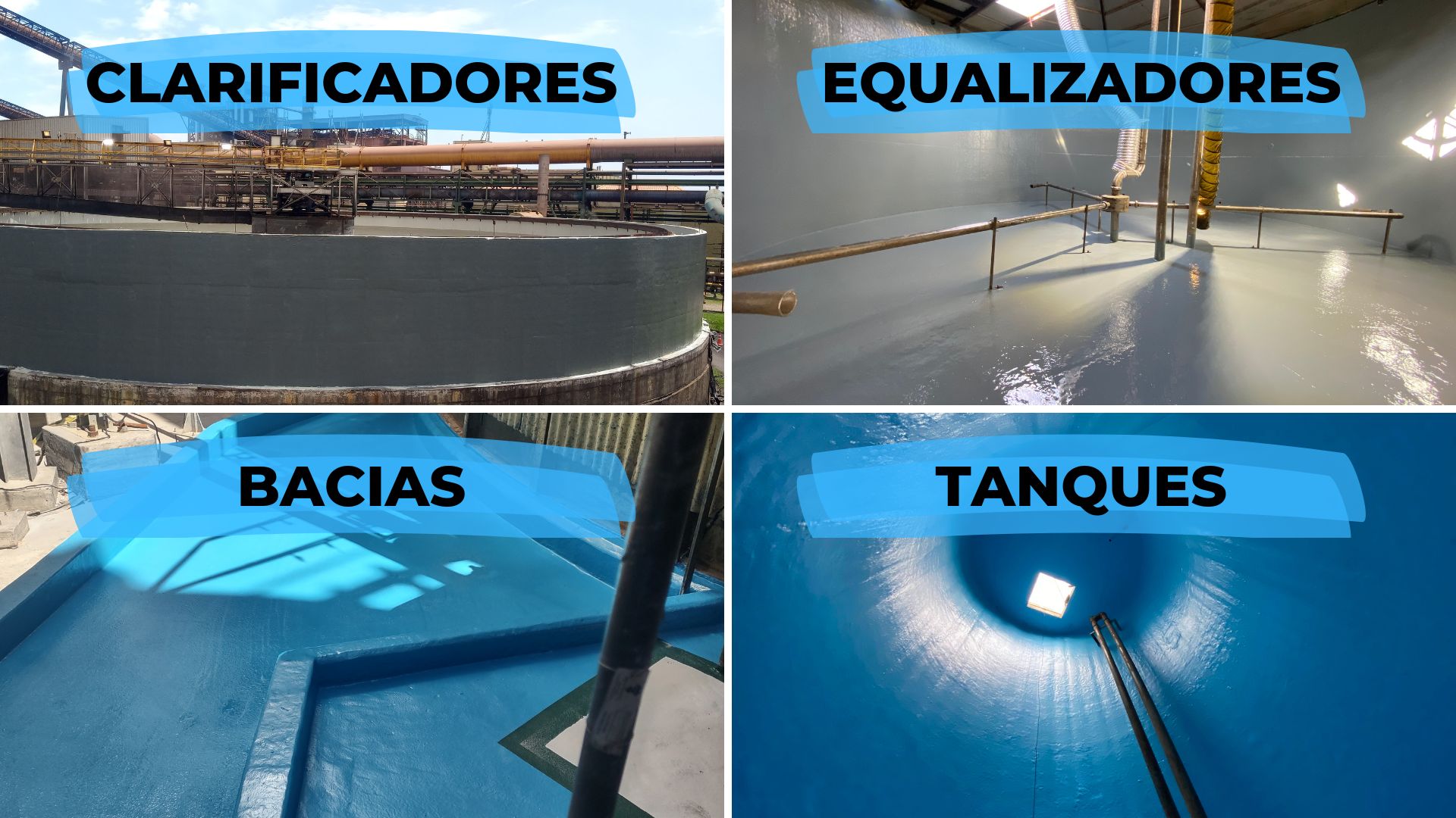 aplicações do sistema fibersals de impermeabilização para indústria de papel celulose