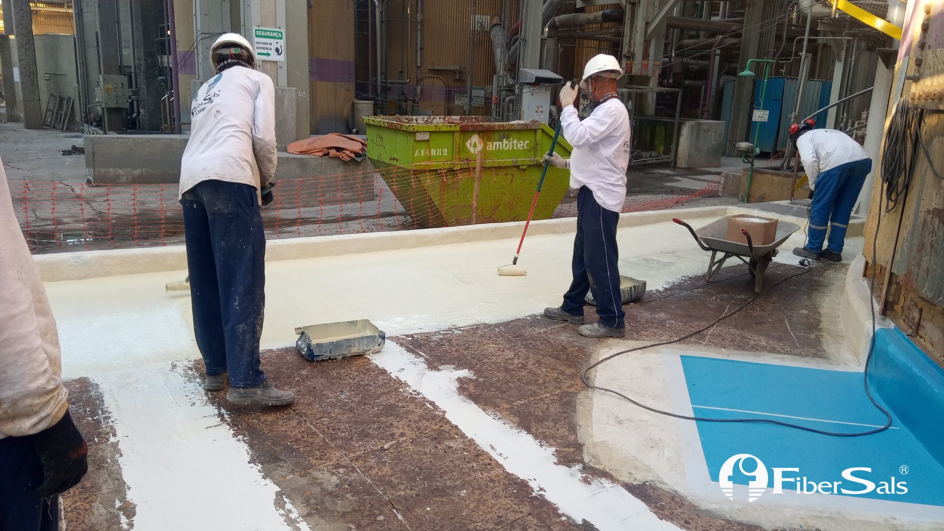 passo a passo impermeabilização em indústria de papel celulose